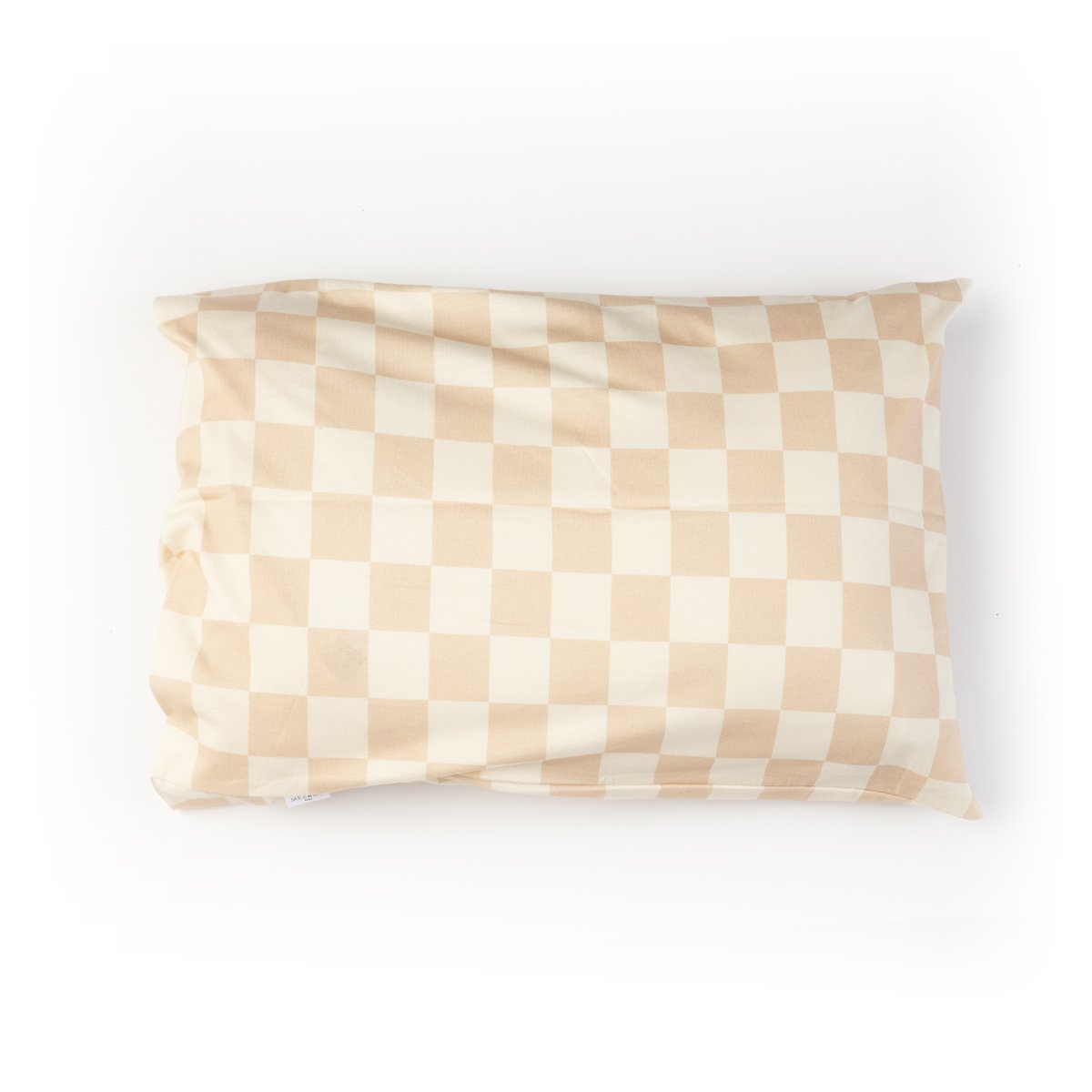 taie d'oreiller bébé jersey tout doux imprimé damier rose oreiller rectangle