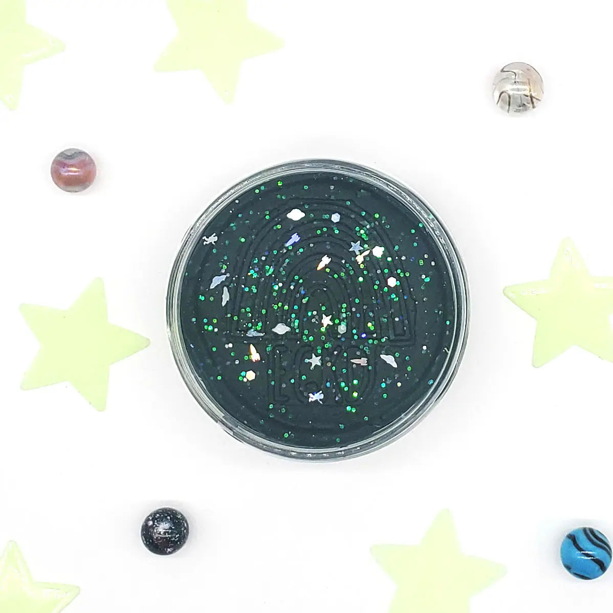 Black Glitter Modelling Clay