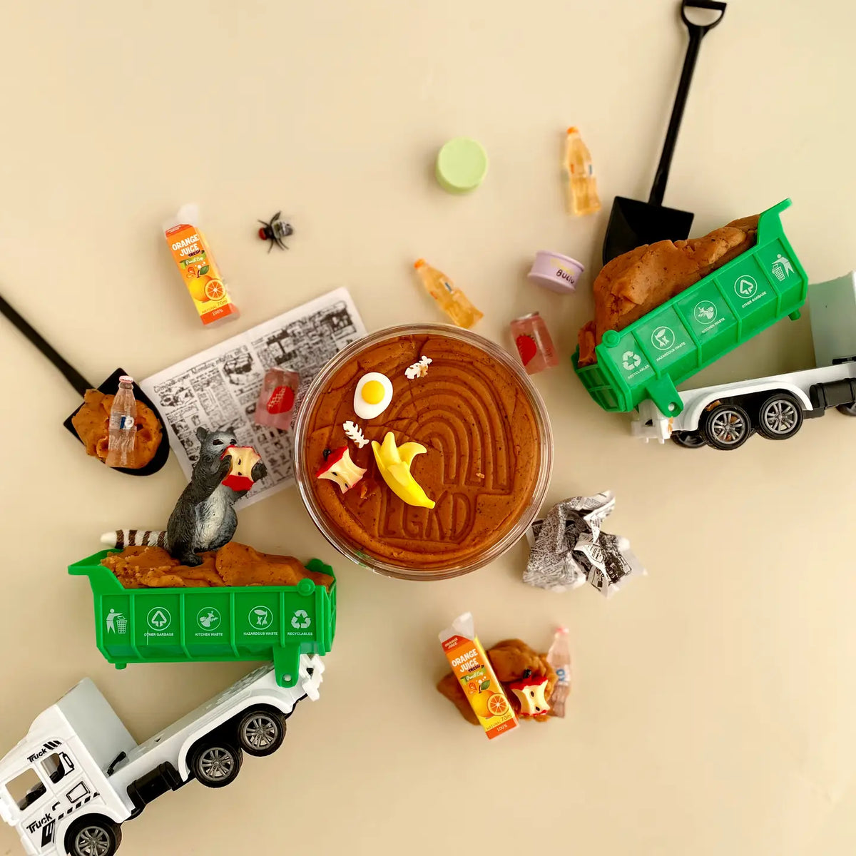 Garbage Sensory Modelling Clay Kit