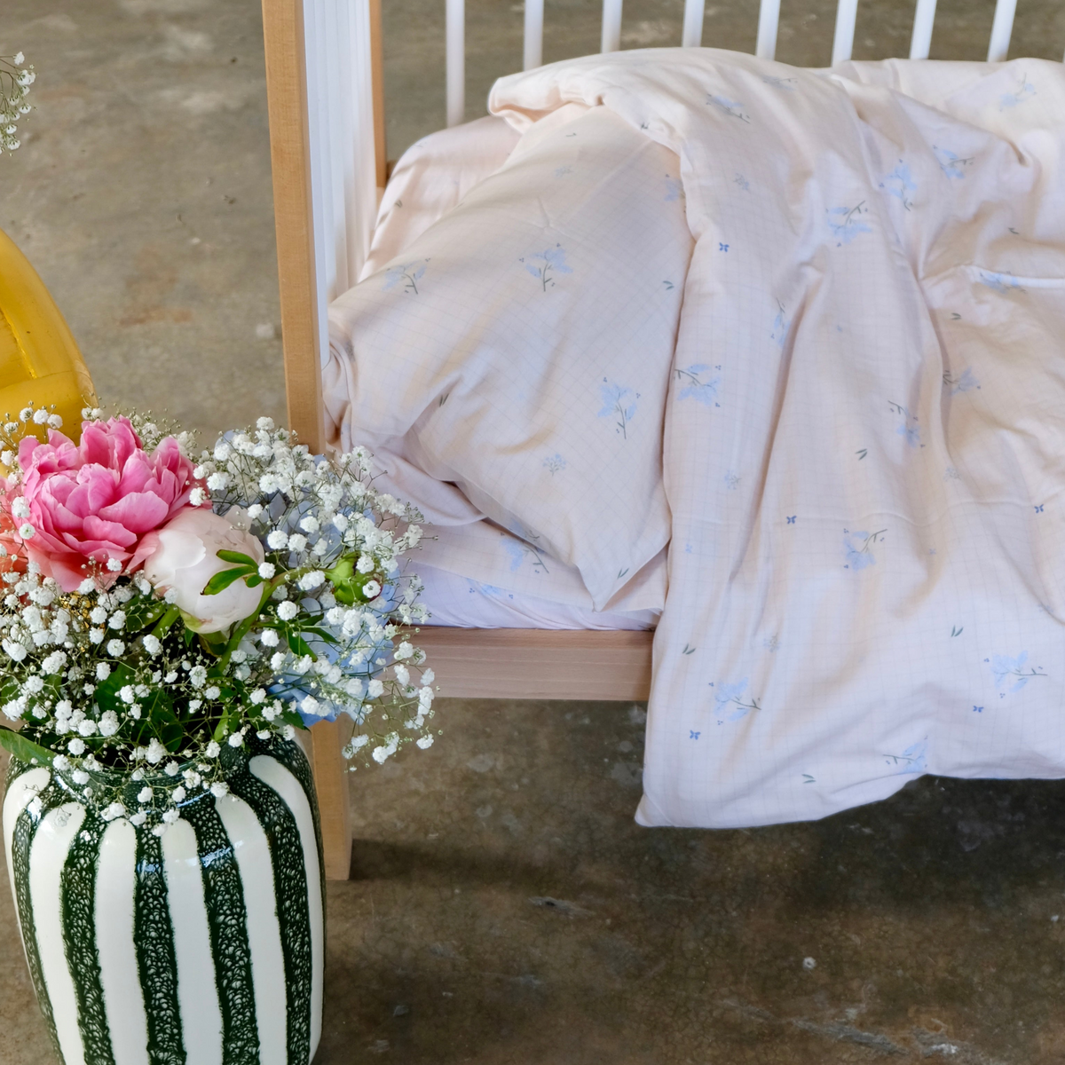 Drap Housse Bleuets