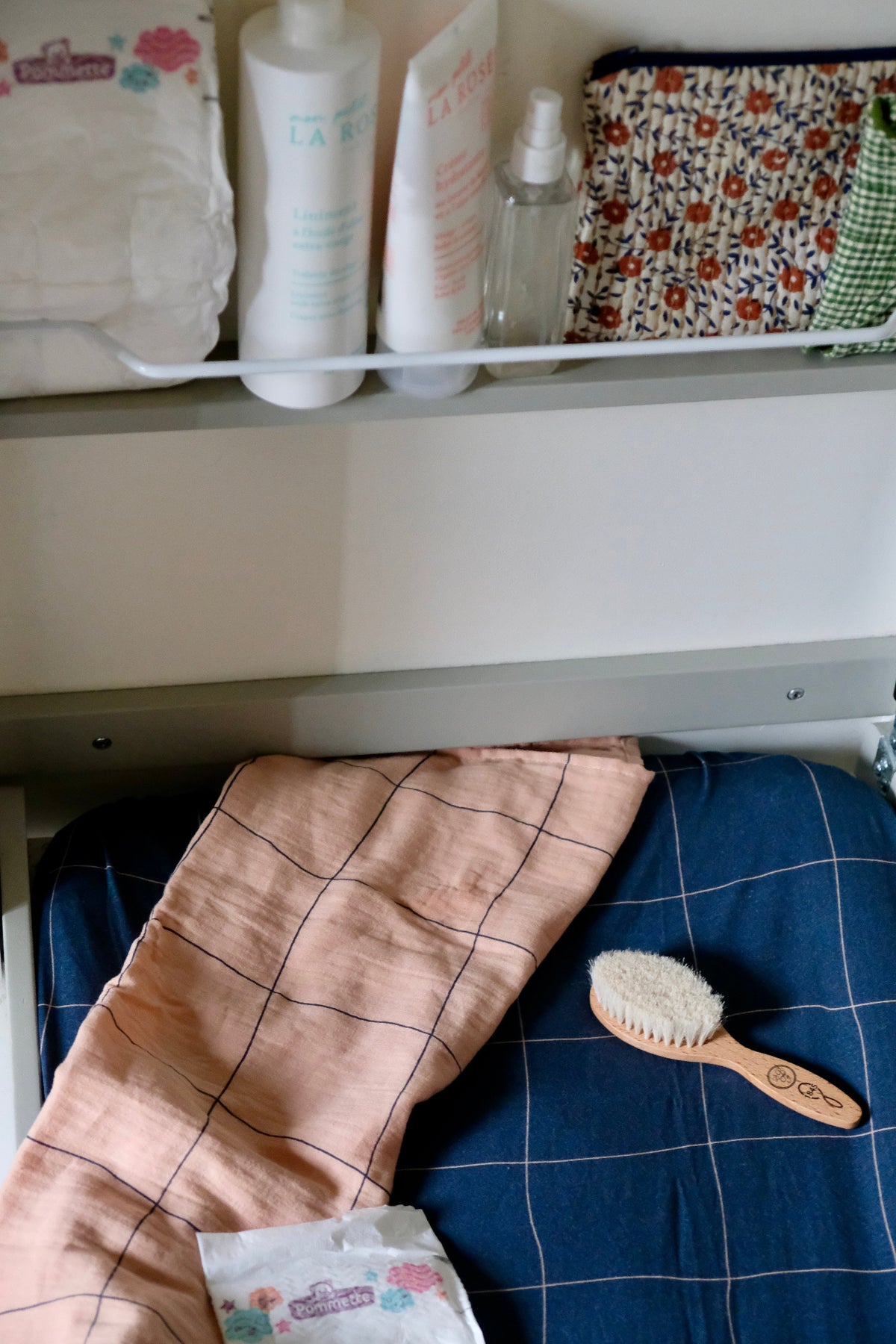 Housse matelas à langer Grid