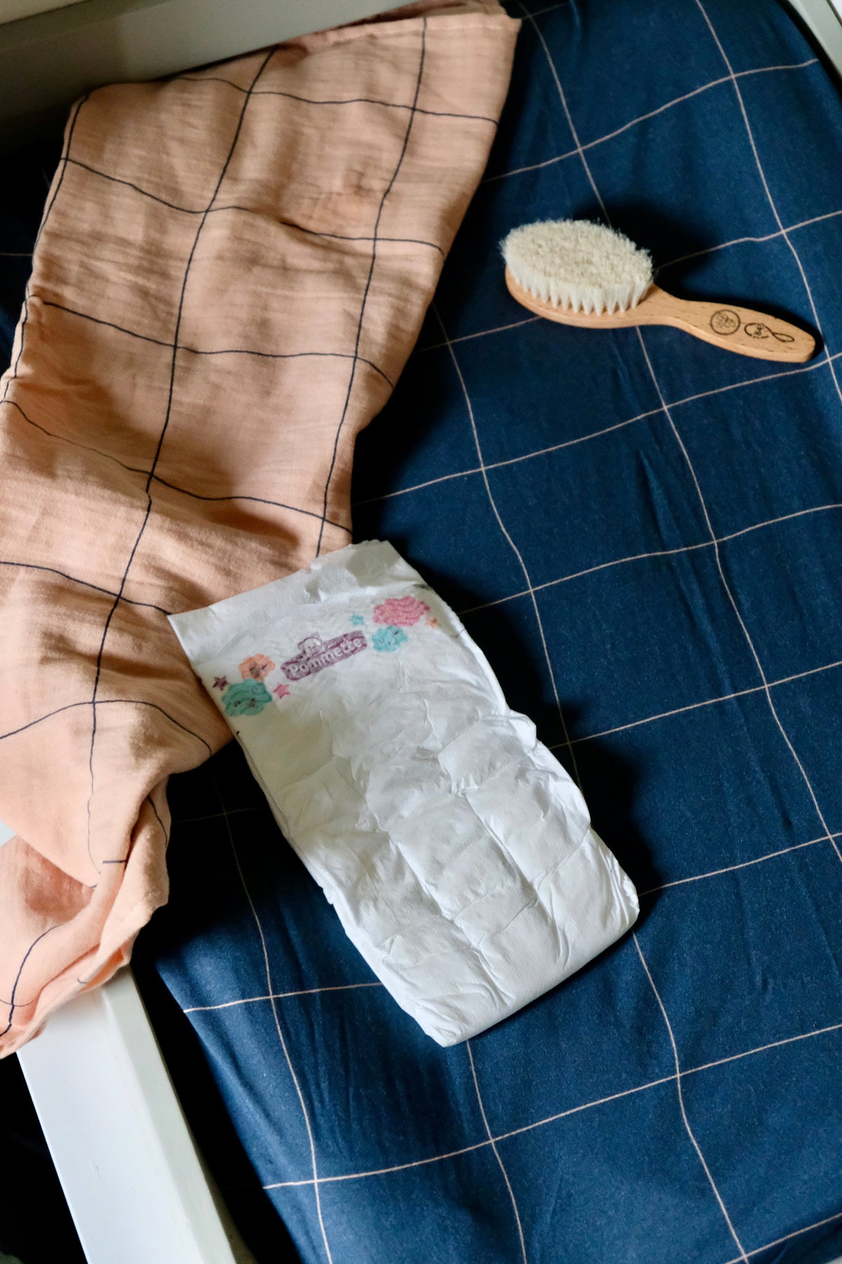 Housse matelas à langer Grid