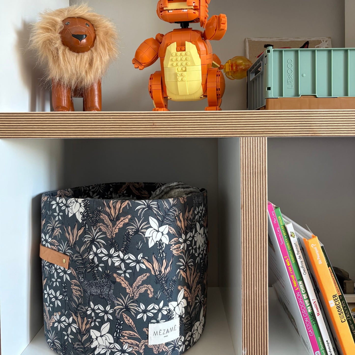 panier de rangement enfant petit format BLEU