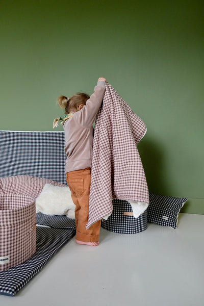 Kuscheldecke Douillette Vichy Rhubarbe