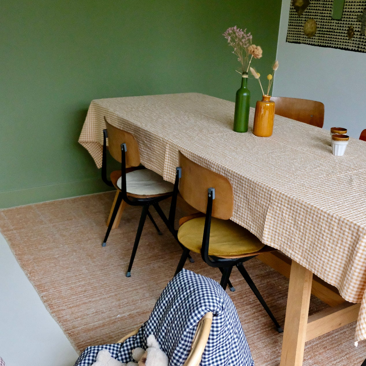 Vichy Caramel Tablecloth