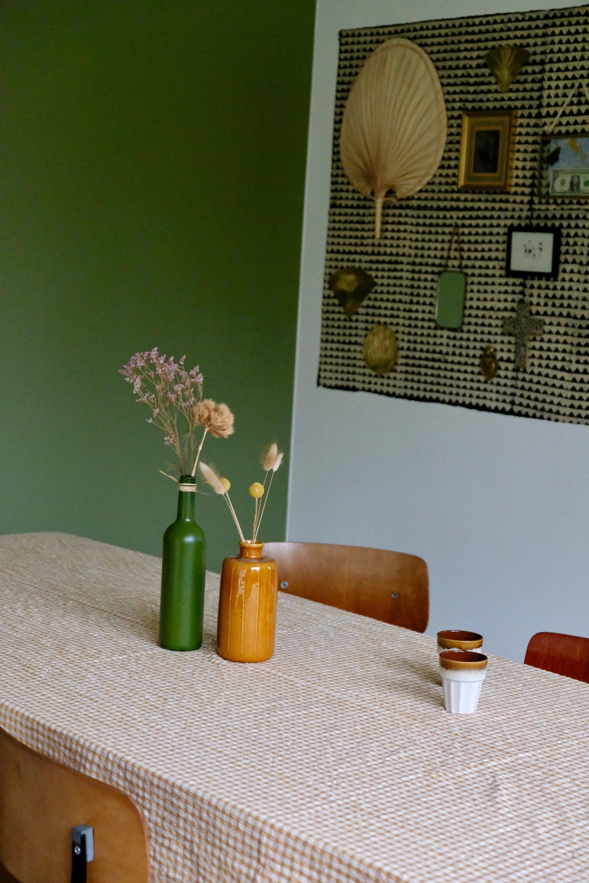 Vichy Caramel Tablecloth