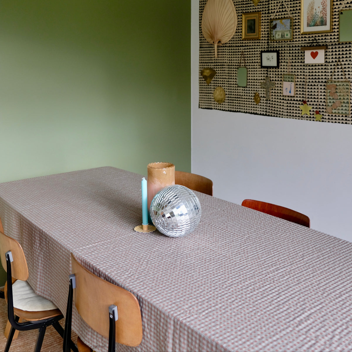 Tischdecke Vichy Châtaigne