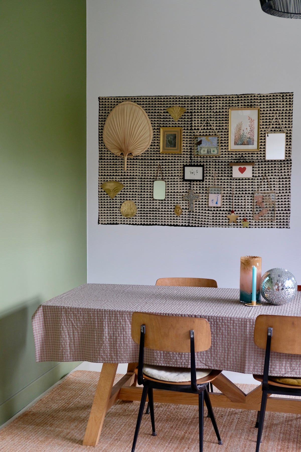 Tischdecke Vichy Châtaigne