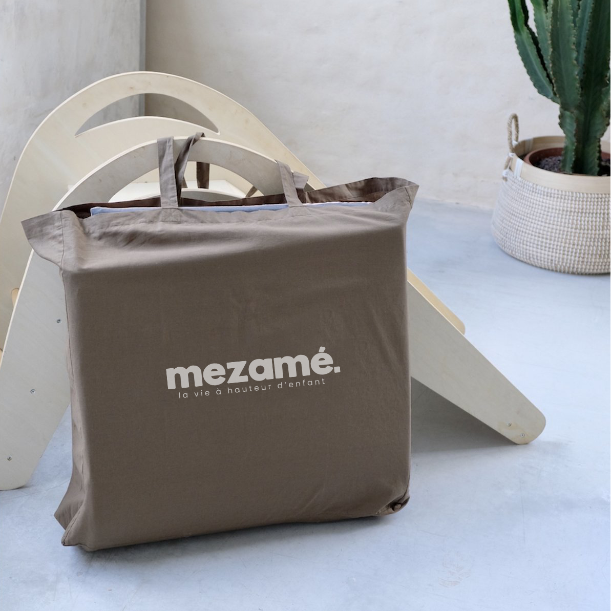 sac de transport nomade pour tapis d eveil DIY motricite et jeux bebe enfant 