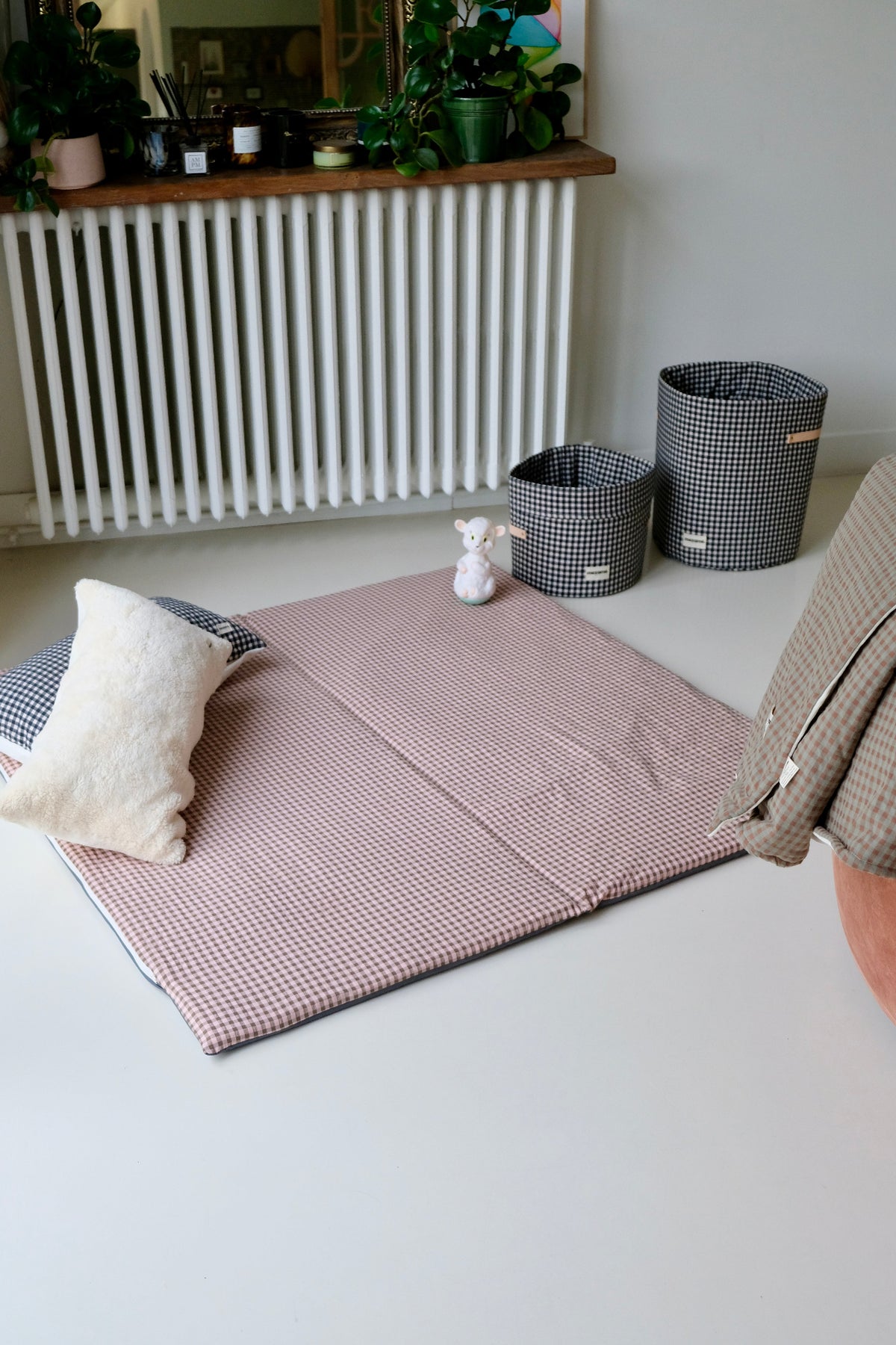 Erlebnis- und Spielmatte Vichy Rhubarbe