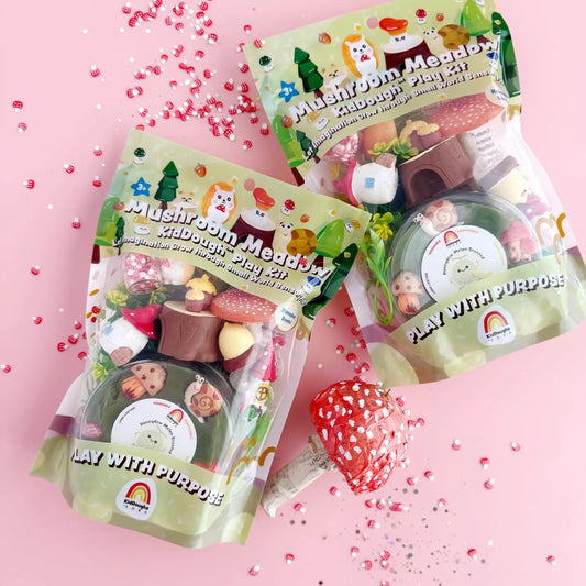 Kit sensorial de plastilina Prairie aux champignons
