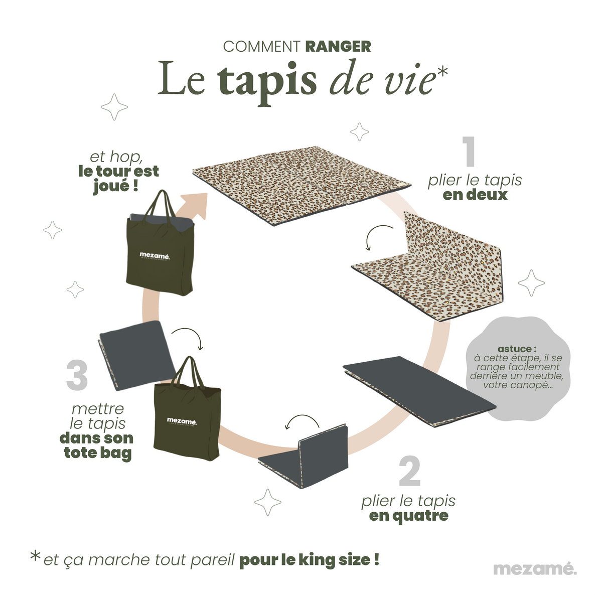Tapis de vie Arc en Pêche