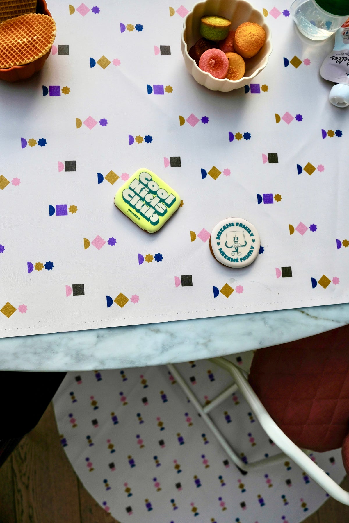 Mantel de actividades rectangular impermeable Gommettes / Matcha