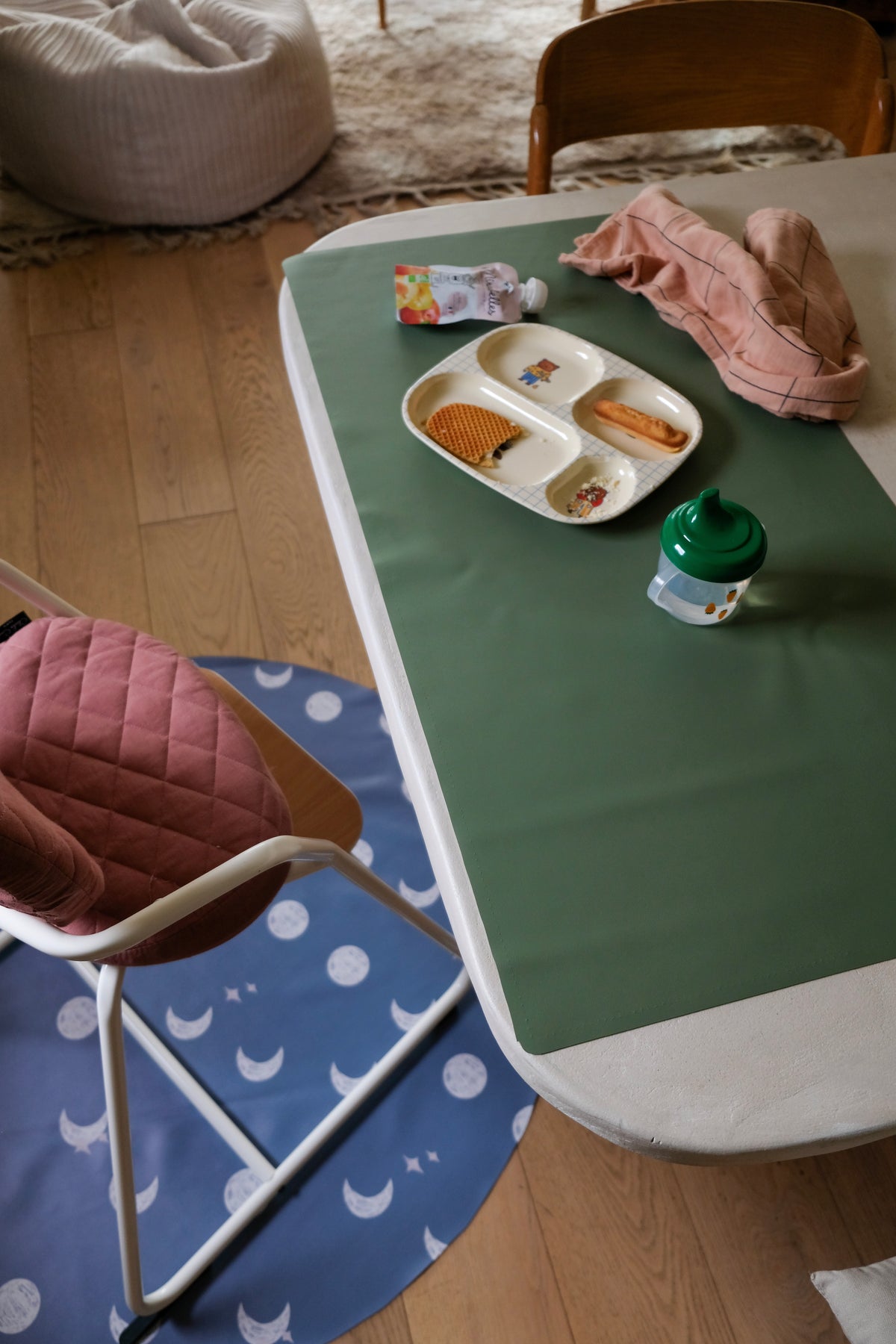 Mantel de actividades rectangular impermeable Gommettes / Matcha