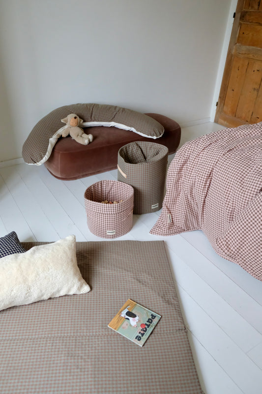 Coussin d'Allaitement Vichy Châtaigne