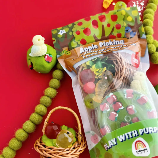 Mini kit sensorial de plastilina Recogida de manzanas