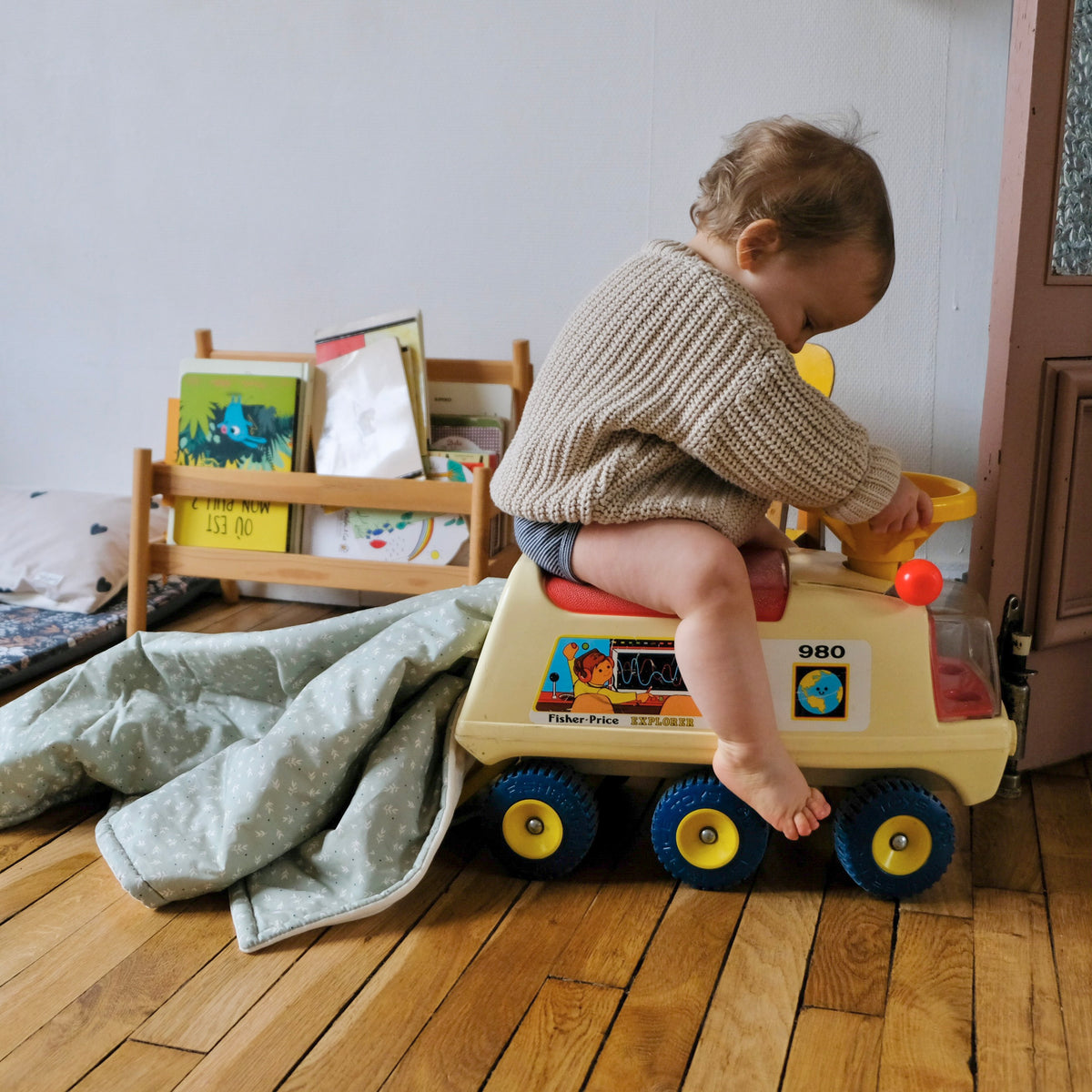 Kuscheldecke Kinder Baby Salbei