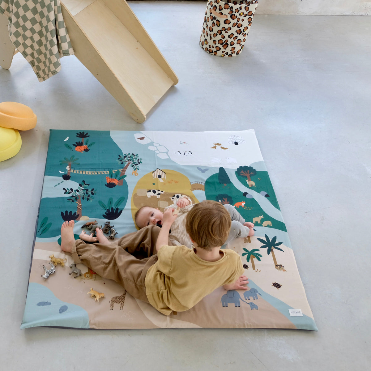 funda animales juegos para enfundar en alfombra de juego y psicomotricidad bebé niño descubrimiento y aprendizaje