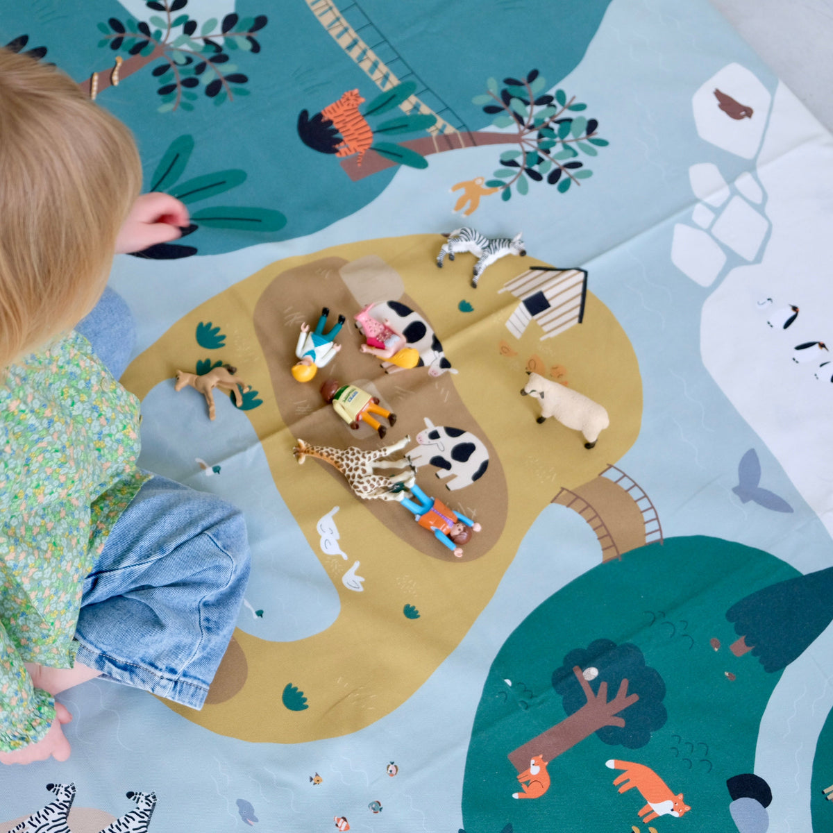 funda animales juegos para alfombra de estimulación motricidad actividad bebé niño descubrimiento y educación