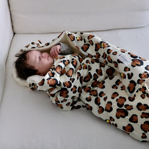 super soft children's blanket leopard print 