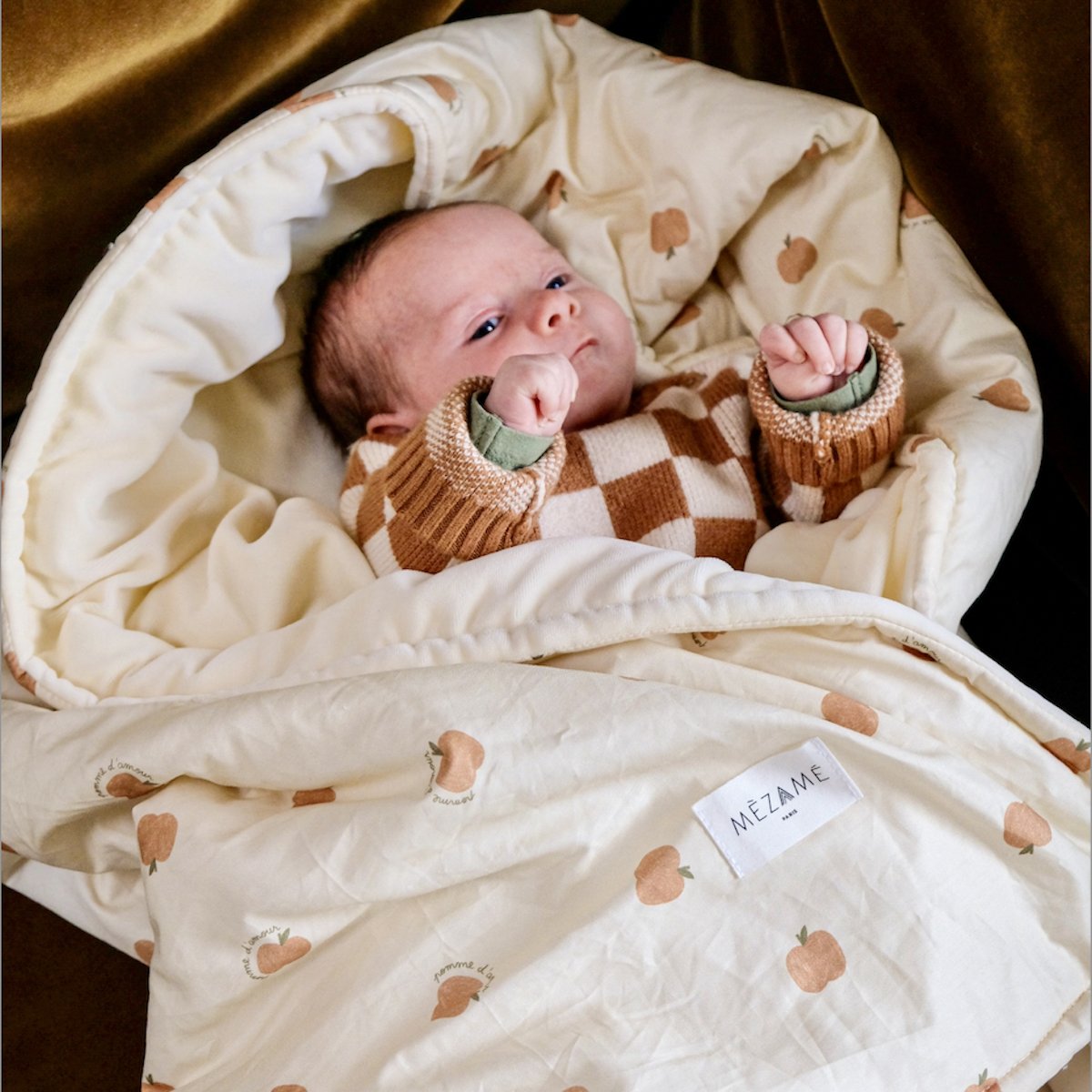 Kuscheldecke Baby Kind Motiv Liebesapfel 