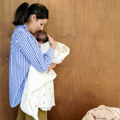 kuschelig weiche Babydecke mit Liebesapfel-Muster 