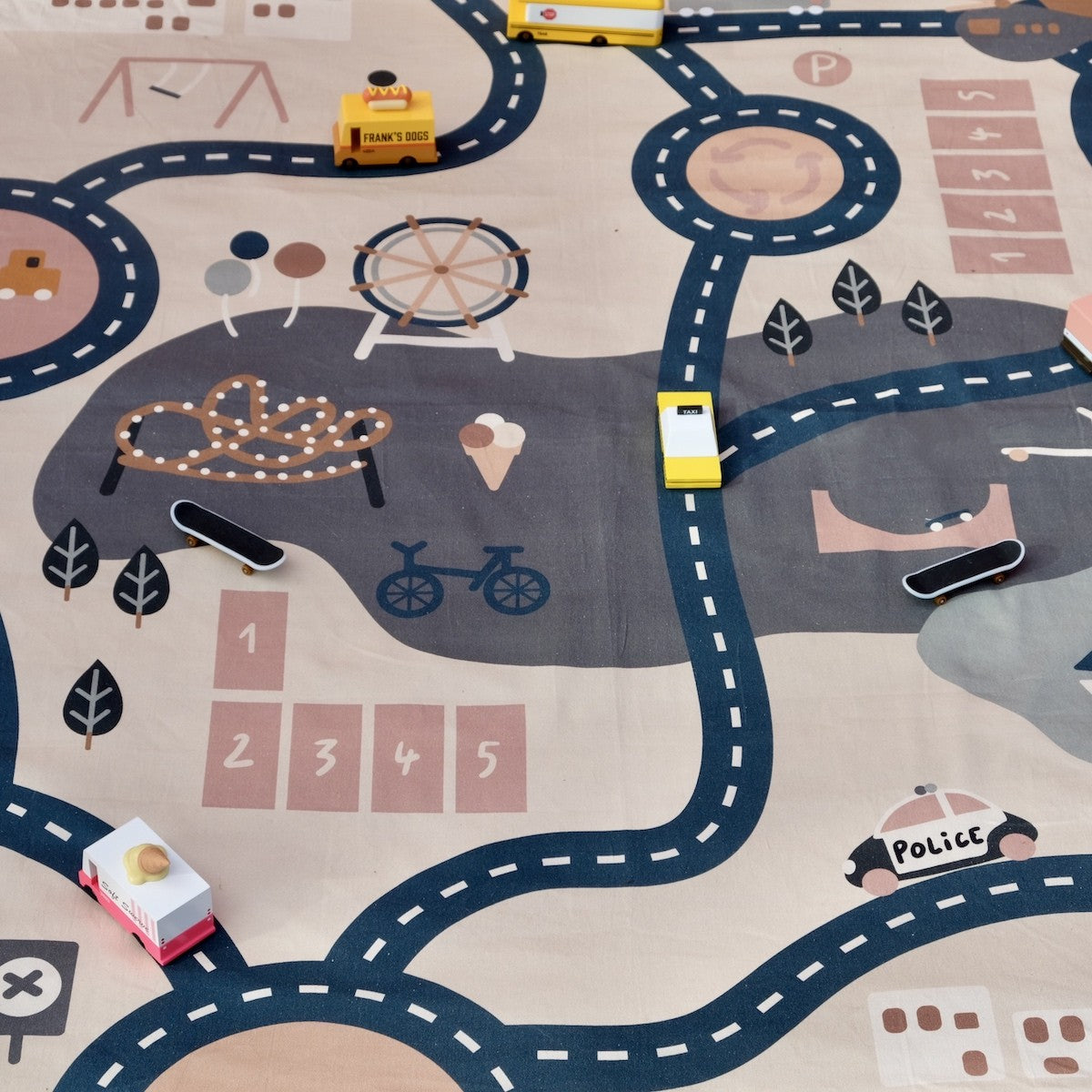 Überzug Straße zum Überziehen für Krabbelmatte Motorik Aktivität Spiele Baby Kind 
