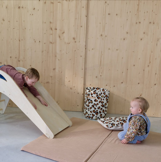 housse pour tapis d'éveil et motricité et jeux bebe enfant grand format XXL uni cassonade