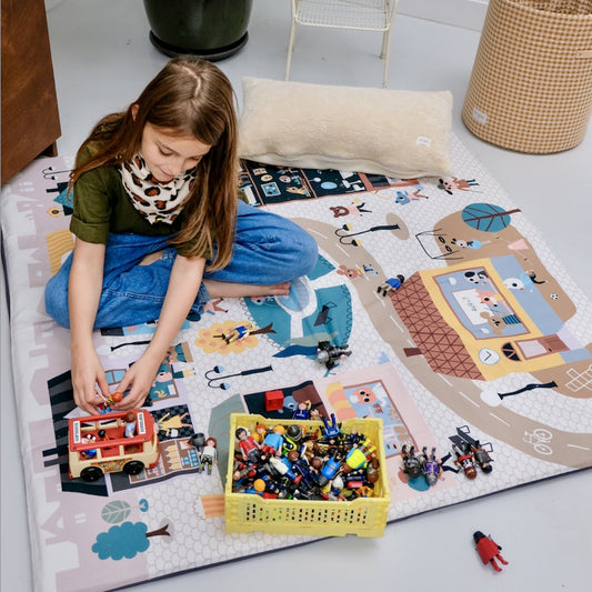 activity slip-on cover for baby and toddler play mat quiet time kids friendly learn and play