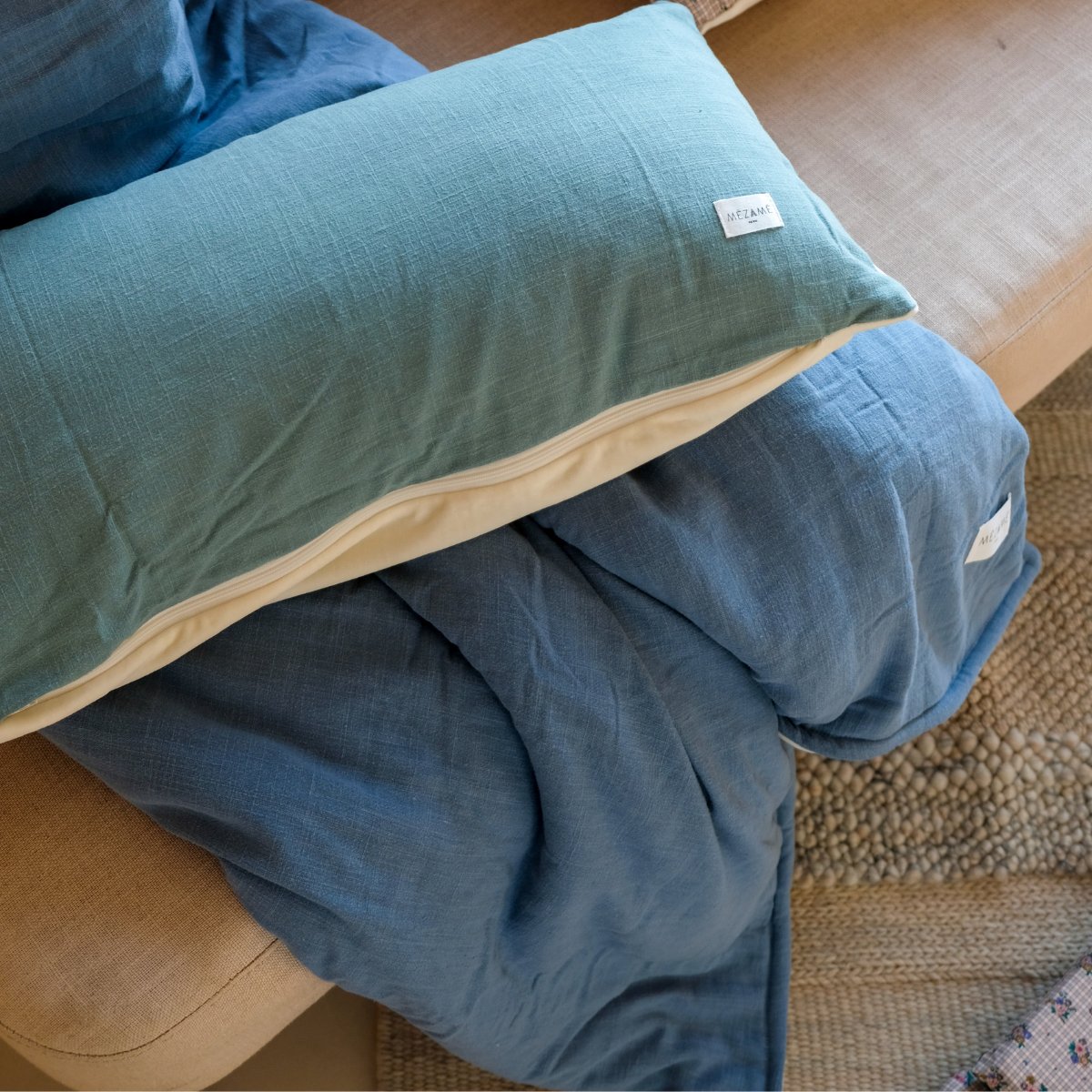 extra grote warme en zachte blauwe deken