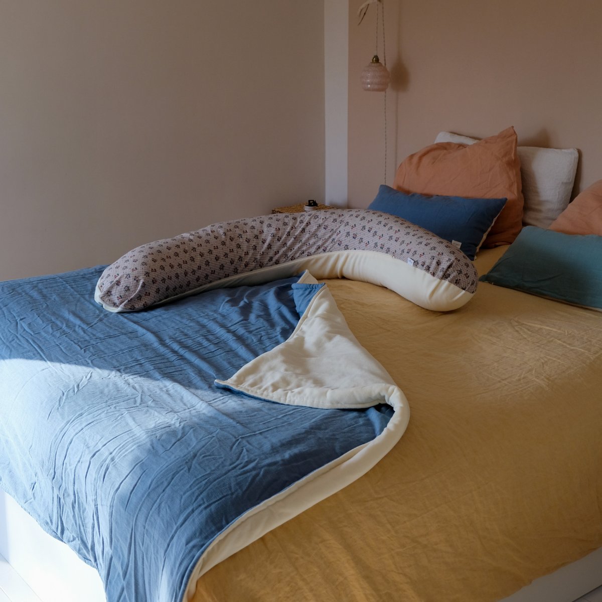 Deken maxi zacht warm en donzig kleur blauw