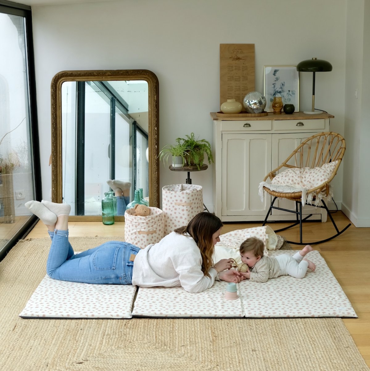 extension baby and child floral play and activity mat 