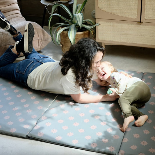 extension for baby and toddler activity and motor skills mat — large format
waterproof, sun print