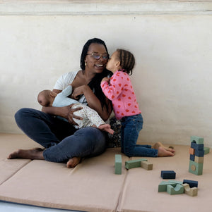 Erweiterung für Krabbeldecke und Spielmatte für Babys und Kinder im großen XXL-Format unifarben Cassonade