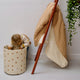 large storage basket for children's bedroom, toffee apple print 