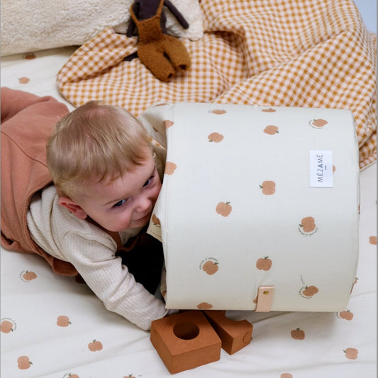 cesta de almacenamiento formato pequeño habitación infantil bebé niño motivo pomme d'amour 