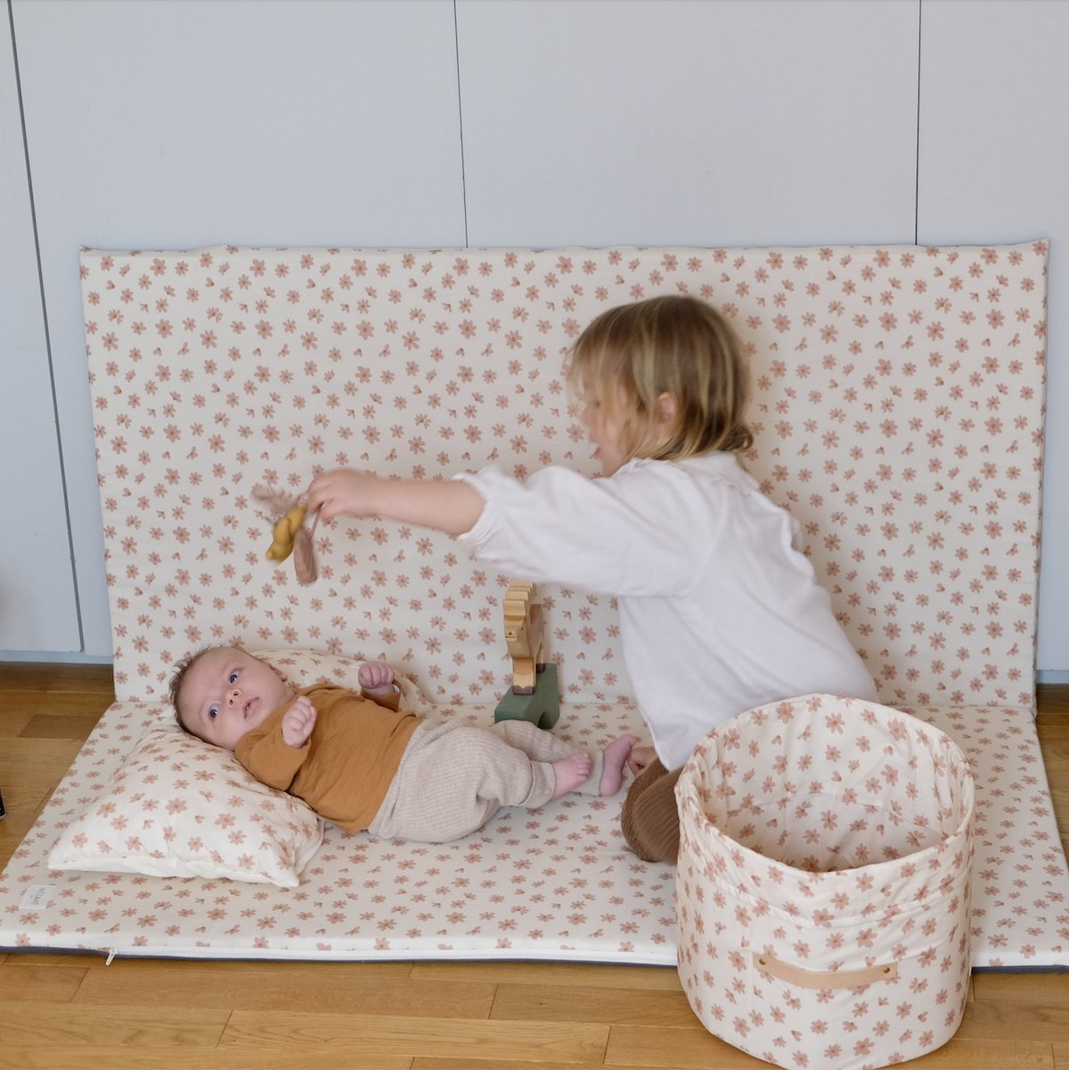 coussin moelleux enfant adulte doux fleuri 