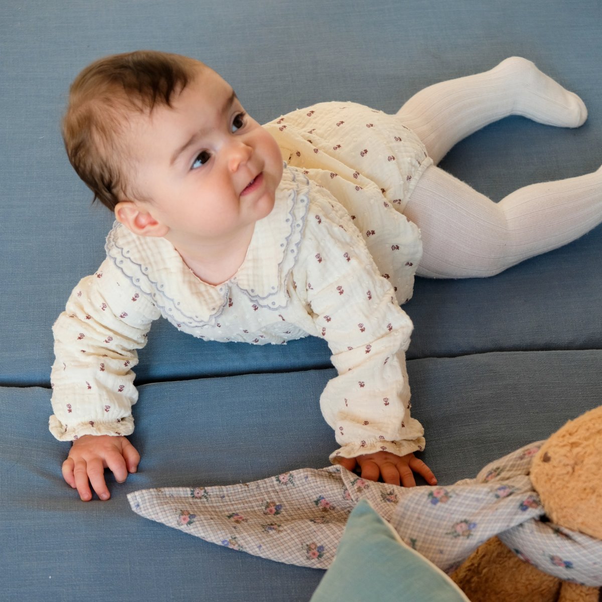 Spielmatte Baby Kind blau