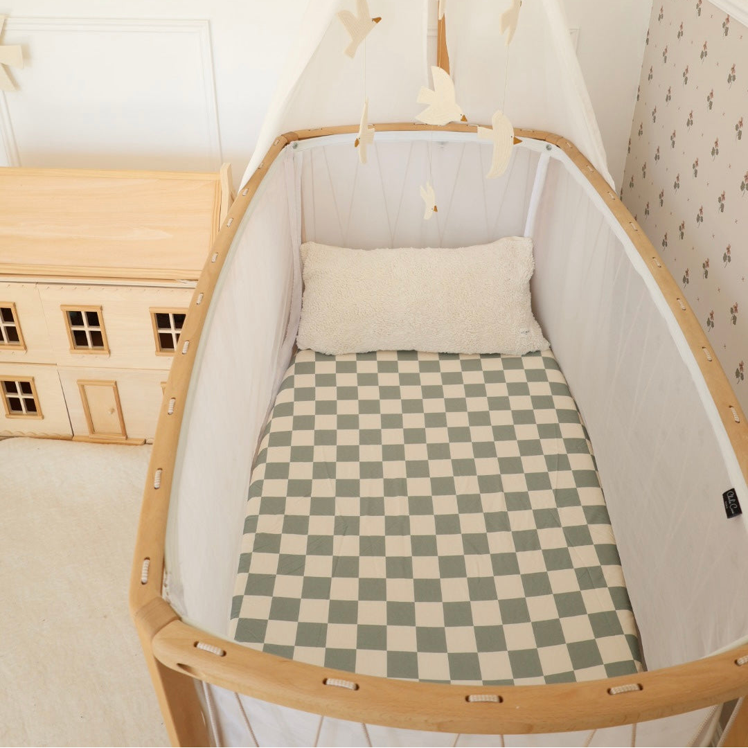 Damier Céladon Fitted Sheet