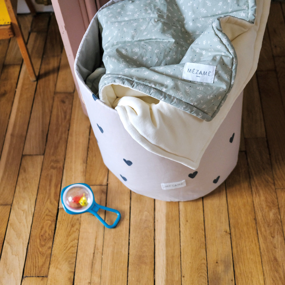 maxi cosy blanket soft and warm for children and parents sage pastel colourway