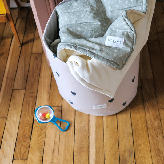 maxi cosy blanket soft and warm for children and parents sage pastel colourway