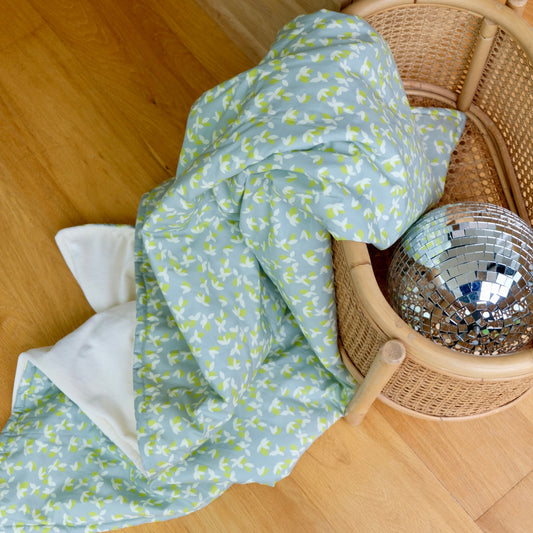 soft warm green children's blanket